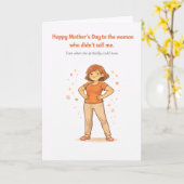 Dark Humor Mother's Day Card – Didn't Sell Me カード (黄色い花)