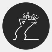 Dark Humor Sarcasm Funny Quote Witty Irony Office  ラウンドシール (正面)