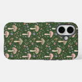 Dark Hunter Green Fungi Seamless Forestcore Case-Mate iPhoneケース (裏面 (横))