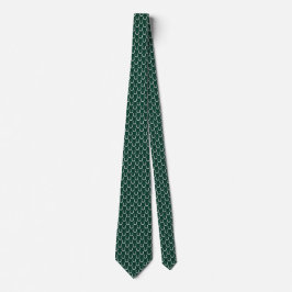 Dark Hunter Green Horseshoe Print Derby Necktie ネクタイ