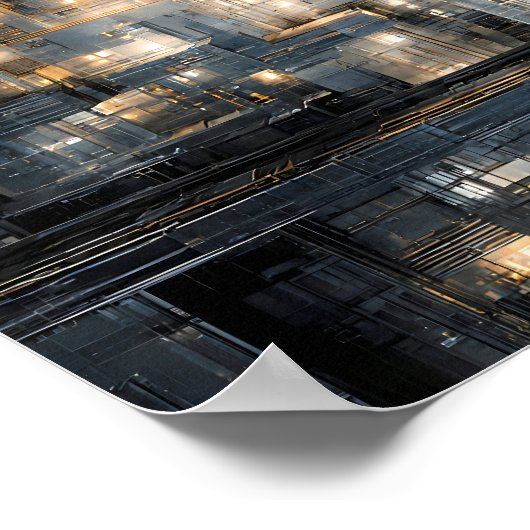 Dark Industrial Texture: Dystopian Circuit ポスター (角)