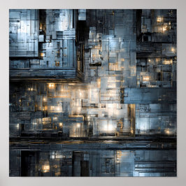 Dark Industrial Texture: Dystopian Circuit ポスター