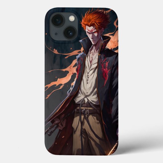Dark iPhone 13 Case はっきりした with Anime-インスパイア Case-Mate iPhoneケース (裏面)