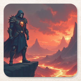 Dark Knight of Flame スクエアペーパーコースター