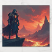 Dark Knight of Flame スパークリングワインラベル (シングルラベル)