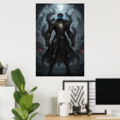 Dark Knight of the Burning Realm Art Poster ポスター (ホームオフィス)