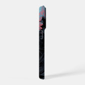 Dark Knight Superhero Phone Case – Minimal Black  iPhoneケース (右側面)