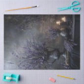 Dark Lavender Floral Bouquet for Decoupage 薄葉紙 (クラフト)