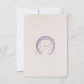 Dark Lavender's INFO結婚 William Morris 招待状 (裏面)