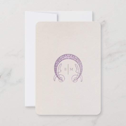 Dark Lavender's INFO結婚 William Morris 招待状 (裏面)