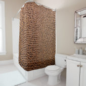 dark leather background シャワーカーテン (インサイチュ)