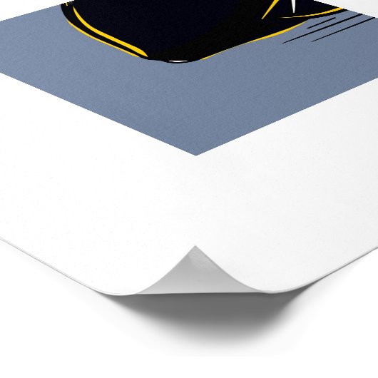 Dark Lemon – Minimal Graphic Art  ポスター (角)