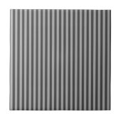 Dark Light Gray Vertical Lines Geometric Stripes タイル (正面)