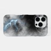 Dark Lightning Aesthetic Phone Case iPhoneケース (裏面横)