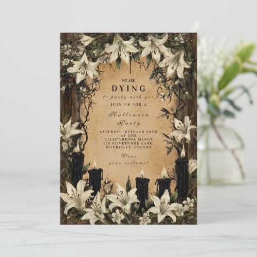 Dark Lilies and Coffins Halloween Night 招待状 (スタンド正面)