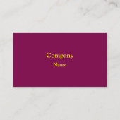 Dark Magenta Business Cards 名刺 (裏面)