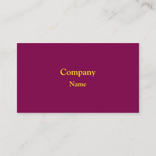 Dark Magenta Business Cards 名刺 (裏面)