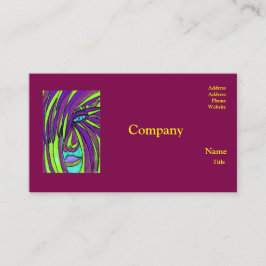 Dark Magenta Business Cards 名刺
