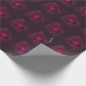 Dark Magenta Modern Geometric Layered Pattern ラッピングペーパー (角)