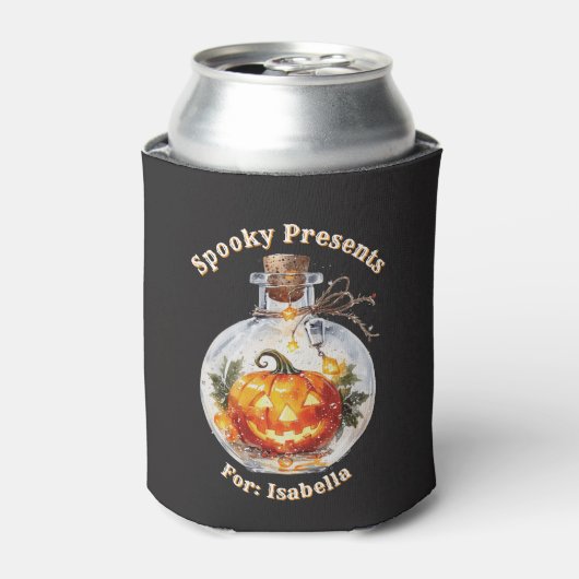 Dark Magic Glowing Jack O Lantern Pumpkin 缶クーラー (缶正面)