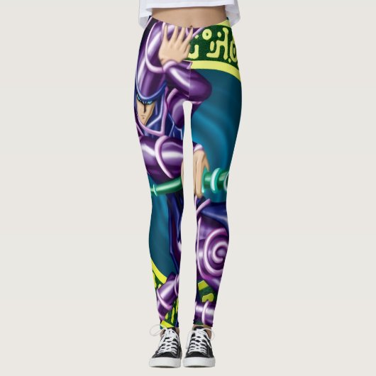 Dark Magician Anime Leggings – Yu-Gi-Oh! Athletic レギンス (正面)