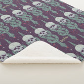 Dark Mark Geometric Icon Pattern シェルパブランケット (3/4)