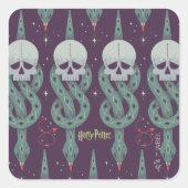 Dark Mark Geometric Icon Pattern スクエアシール (正面)