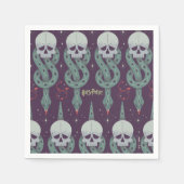 Dark Mark Geometric Icon Pattern スタンダードカクテルナプキン (正面)