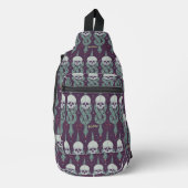 Dark Mark Geometric Icon Pattern スリングバッグ (正面)