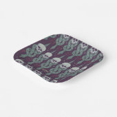 Dark Mark Geometric Icon Pattern ペーパープレート (傾斜あり)