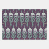 Dark Mark Geometric Icon Pattern ラッピングペーパーシート (正面2)