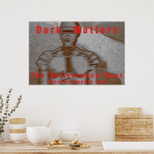 "Dark Matters" 36"x24" (90cm x 60cm) ポスター (キッチン)