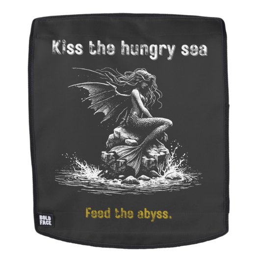 Dark Mermaid Siren  バックパック (取り外し可フェース)