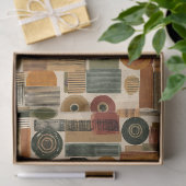 Dark Mid Century Geometric Pattern (2) 薄葉紙 (ギフト)