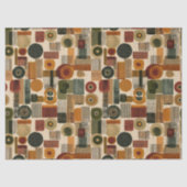 Dark Mid Century Geometric Pattern (2) 薄葉紙 (正面)