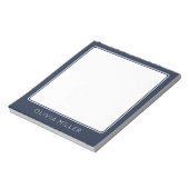 Dark Midnight Blue Minimalist Notepad ノートパッド (回転)