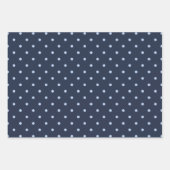 Dark Midnight Blue & Pattern Wrapping Paper Set ラッピングペーパーシート (正面2)