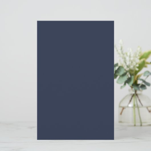 Dark Midnight Blue Stationery Paper 便箋 (スタンド正面)