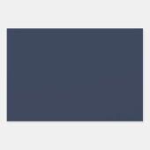 Dark Midnight Blue Wrapping Paper Sheets ラッピングペーパーシート (正面2)