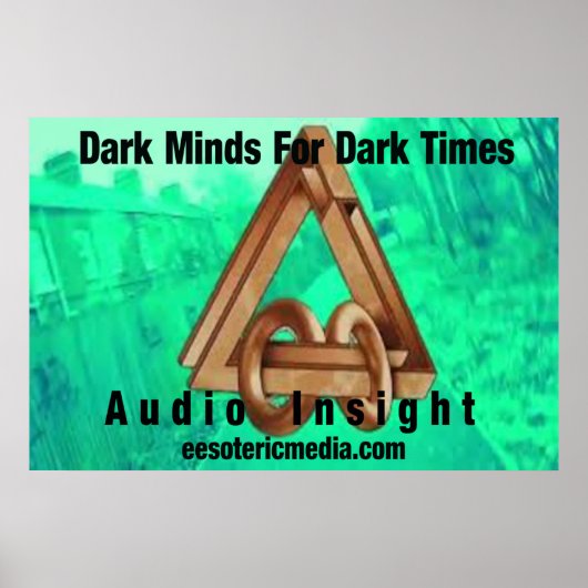 "Dark Minds For Dark Time" 36"x24"  poster ポスター (正面)