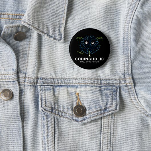 Dark Mode Coder Button Nerd Geek Tech Pin Swag 缶バッジ (インサイチュ)