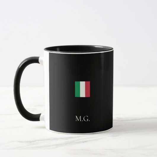 Dark Mode Matte Black Ceramic Mug Custom マグカップ (左)