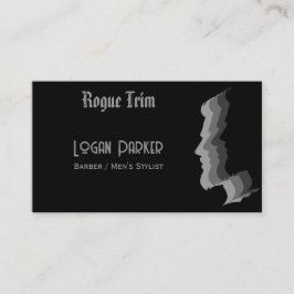 Dark Modern Barbershop Men's Stylist 名刺