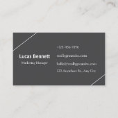 Dark Modern Business Cards 名刺 (正面)