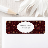  Dark Modern Festive Holiday Simple Rustic Boho ラベル (インサイチュ)