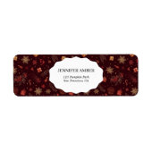  Dark Modern Festive Holiday Simple Rustic Boho ラベル (正面)