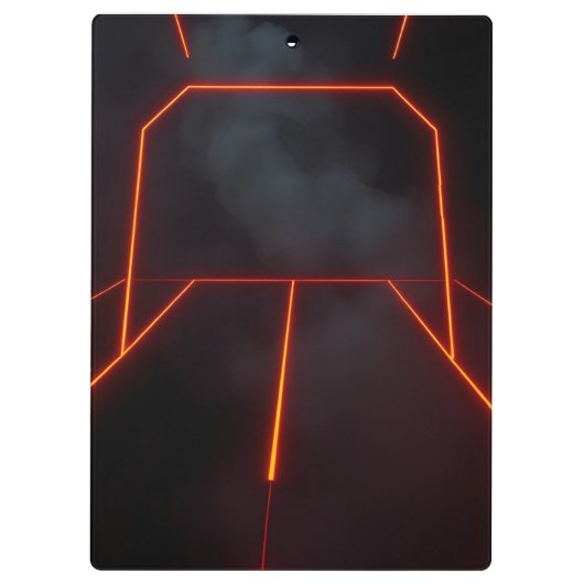 Dark Modern Neon Halloween Premium Design クリップボード (裏面)