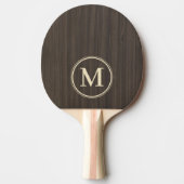 Dark Modern Wood Monogram 卓球ラケット (正面)
