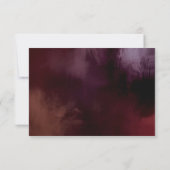 Dark + Moodyフローラ素朴のエンク結婚ロージャカード 招待状 (裏面)