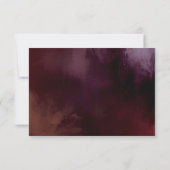 Dark + Moodyフローラ素朴のエンク結婚ロージャカード 招待状 (裏面)